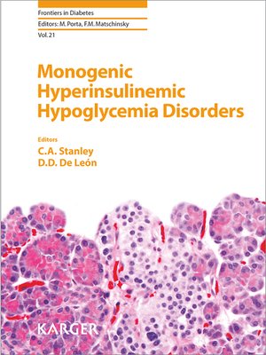 cover image of Monogenic Hyperinsulinemic Hypoglycemia Disorders